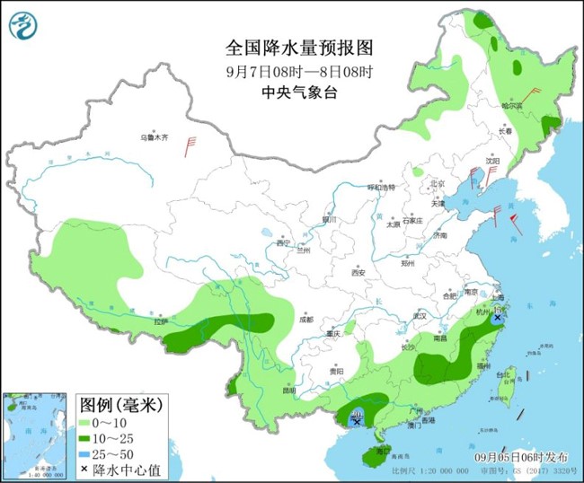 陜西四川等局地有較強(qiáng)降雨 華北東北降水降溫